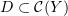 $ D\subset\sC(Y) $