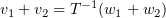 $ \al_1+\al_2=\vp^{-1}(\be_1+\be_2) $