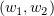 $ (w_1,w_2) $