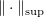 $ \Vert\cdot\Vert_{\sup} $