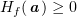 $ H_f(\aa)\ge 0 $