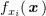 $ f_{x_i}(\xx) $