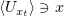 $ \langle U_{x_t}\rangle\ni x $