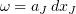 $ \omega=a_J\, dx_J $