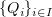 $ \{Q_i\}_{i\in I} $
