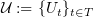$ {\mathcal U} := \{U_t\}_{t\in T} $