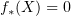 $ f_\ast(X)=0 $