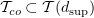 $ \sT_{co}\subset \sT(d_{\sup}) $