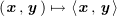 $ (\xx,\yy)\mapsto\langle\xx,\yy\rangle $