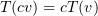 $ \vp(c\al)=c\vp(\al) $