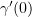 $ \gamma'(0) $