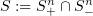 $ S:=S^n_+\cap S^n_- $