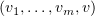 $ (\al_1,\ldots,\al_m,\al) $