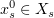 $ x_s^0\in X_s $
