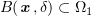 $ B(\xx,\delta)\subset\Omega_1 $