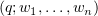 $ (q;\be_1,\ldots,\be_n) $
