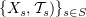 $ \{X_s,\sT_s)\}_{s\in S} $